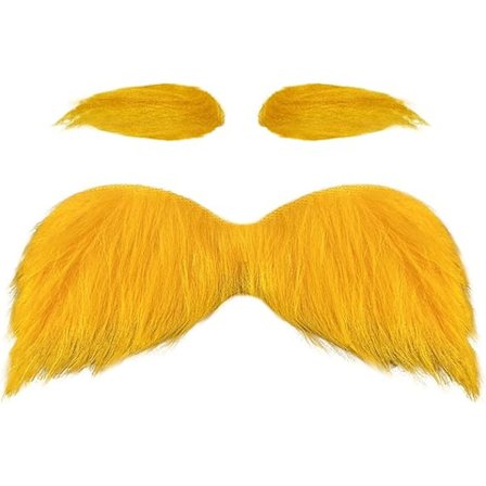 Gul Overskæg og Øjenbryn Cosplay Kostume Tilbehør Sjove Festartikler Mænd Kvinder