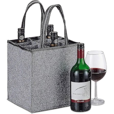 Flaskeholder - Pålitelig Flaskebærer for 6 Flasker