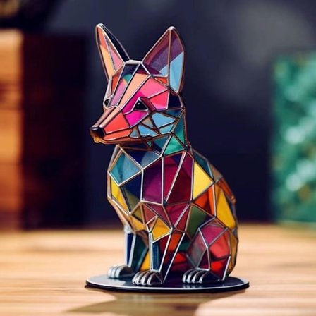 Wildlife Art Ornament Wildlife Statue FOX FOX