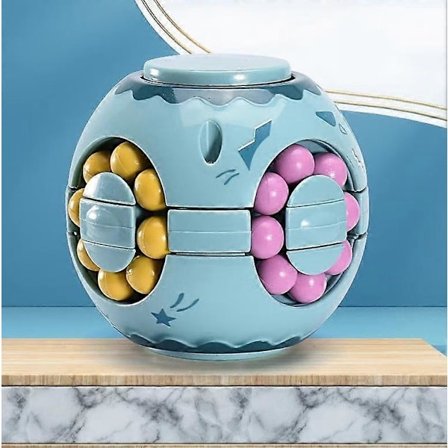 Grön Fingertoppskub Roterande Magisk Böna Stress Relief Pussel Pedagogisk Leksak