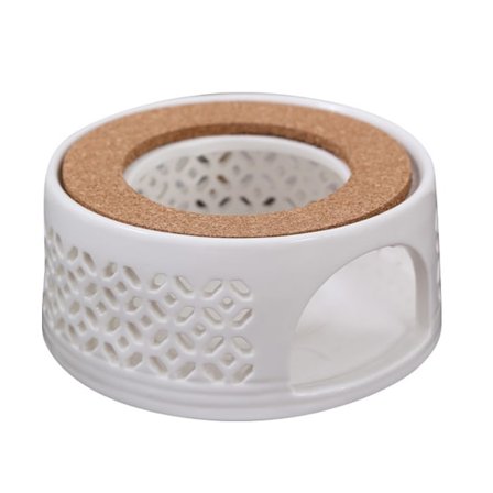 Tekande Varmer Porcelæn Te Varmer uden Elektricitet Stearinlys Opvarmning Hvid Tekande Varmer Vinter Te Varmer til Hjem Te Hus