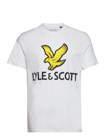Printed T-Shirt T-shirts Short-sleeved Valkoinen Lyle & Scott