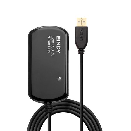 Lindy USB 2.0 Active Extension Pro 4 Port Hub - hub - 4 porter