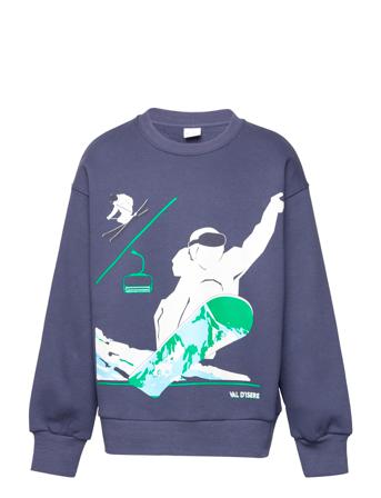 Sweatshirt Crewneck Sky Uni Svetari Collegepaita Sininen Lindex