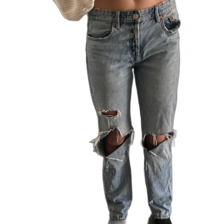Jeans med slitningar