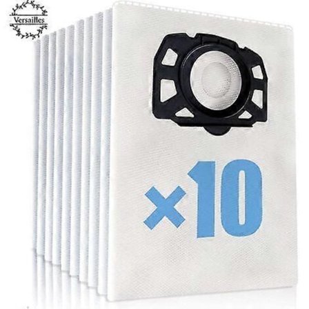 PB 10 st dammsugarpåsar Kärcher dammsugarpåse WD4 WD5 WD6 WD4 Premium WD5 Premium Kärcher påse MV4, MV5 och MV6 Damfilterpåsar för Kärcher