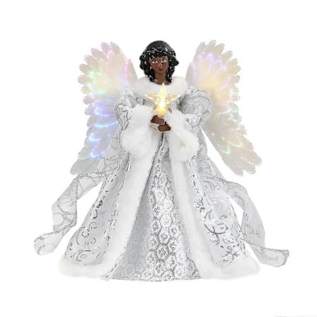 Juletræstop Engel Vedhæng Hvid Engel Hjemmedekoration Juletræspynt {db}