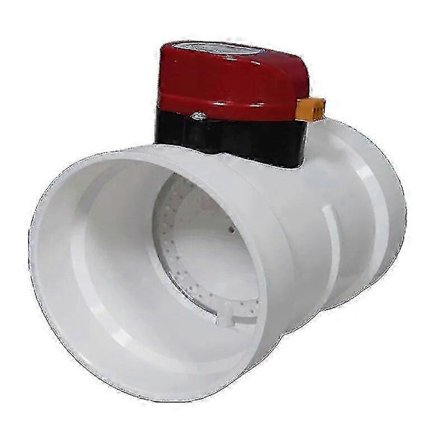 Motorisert spjeld ABS Elektrisk spjeld PVC-rør Luftmengdekontrollventil 75mm 110mm 160mm 200mm Rund PVC Luftrør Kontrollventil