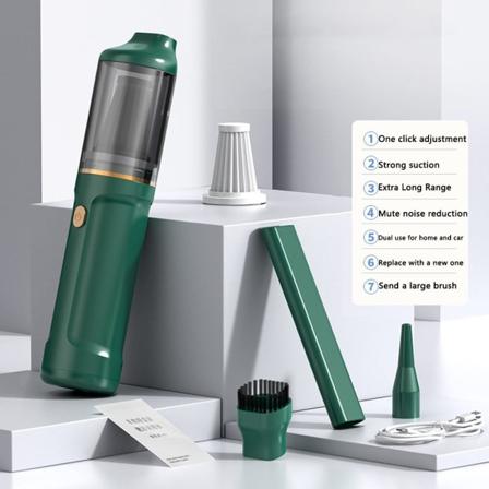 68000Pa autopölynimuri VIHREÄ Green