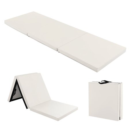 Taittuva liukumaton voimistelumatto, 180x60x5 cm, harmaanbeige