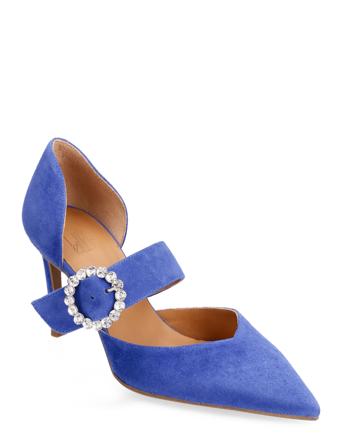 A4613 Shoes Heels Pumps Classic Blå Billi Bi
