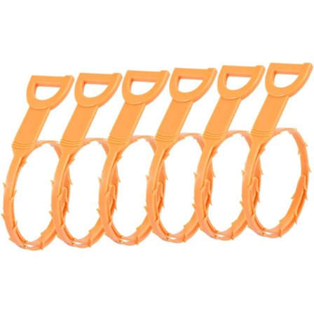 Rensrørsrenser Avløpsrør Avløpskrok Avløpsrenseverktøy Oransje Plast