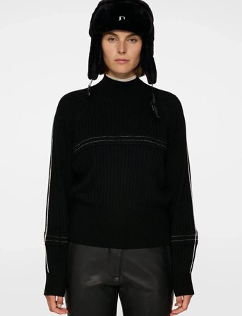 J. Lindeberg Nora Knitted Sweater - Black - L