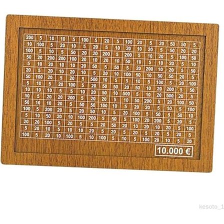 RisingFF Trä spargris myntbox räknare spargris myntboxar för barn 10000 euro