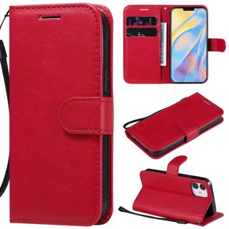 Iphone 12 Mini - Plånboksfodral - Röd Red Röd