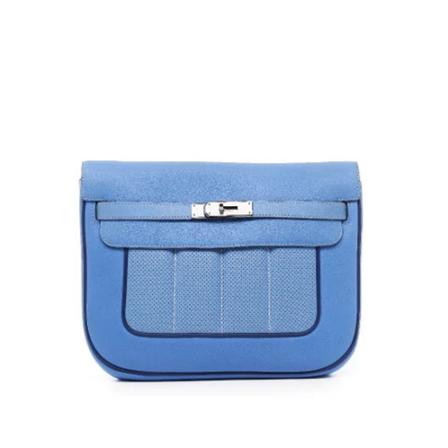 Hermès Vintage, Pre-owned Cross Body Bags Blauw, Dames, Maat:ONE Size,leder