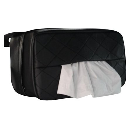 Car Tissue Box Holder, PU Læder Tissue Dispenser til bil