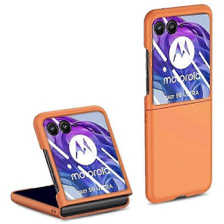 For Motorola Razr 50 Ultra 5G Deksel Hud-berørings PC Telefondeksel med Bakskjermbeskytter