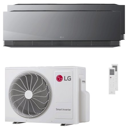 Condizionatore LG ARTCOOL Mirror AI dual split 12000+12000 BTU inverter A+++ wifi unità esterna 5.3 kW