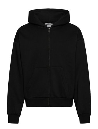 Weekday Loose Fit Zip Hoodie - Black - L