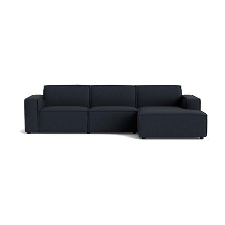 Lyon chaiselong sofa, højrevendt - Loop Mørkeblå - 304x160x80 - Sofa, chaiselong - Stor Højrevendt Sofa