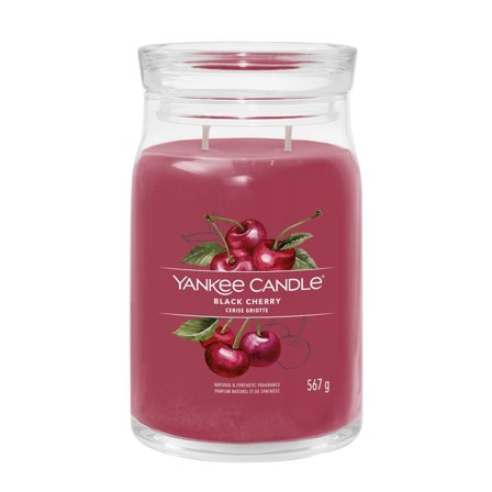 Yankee Candle Signature Jar Candles Black Cherry 567g - Candela Profumata