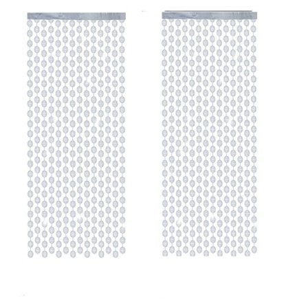 2 Pakke Disco Folie Gardin Festdekorasjoner Disco Ball