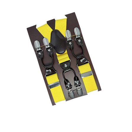 Hängslen för män med 6 clips och förtjockat elastiskt band