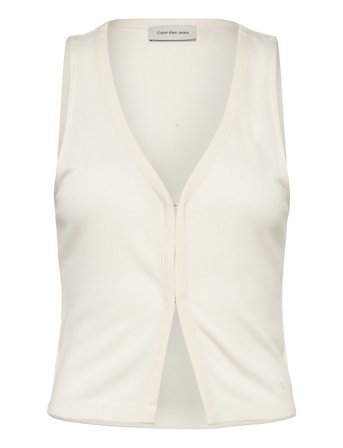 Calvin Klein Jeans | Soft Touch Sleeveless Cardigan | XL