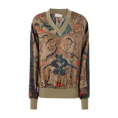Pierre-Louis Mascia V-neck Strik Brun, Dame Striktrøjer