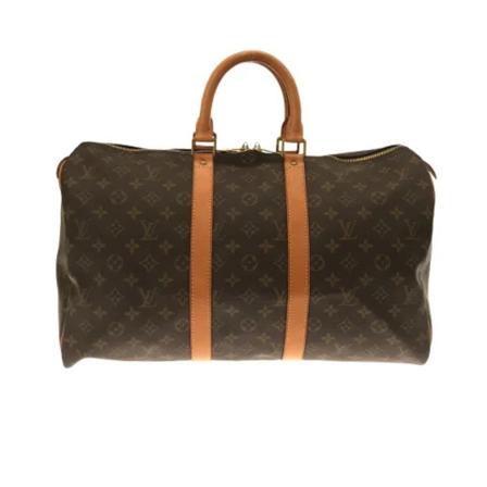 Louis Vuitton Vintage, Pre-owned Polyester travel-bags Bruin, unisex, Maat:ONE Size,Canvas