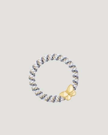 Dark Department Fat Hair Tie W/Gold Blå Accessoarer Pige - Kids Brand Store