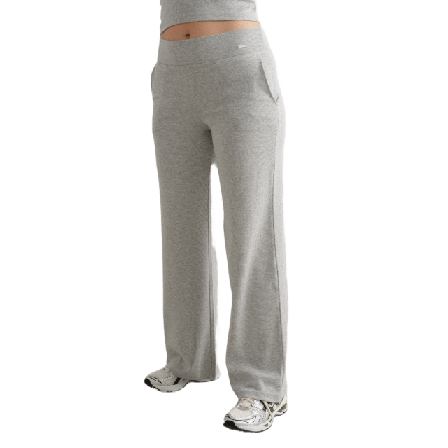 aim'n Ease Ribbed Wide Pants Underdelar Dam Grå S