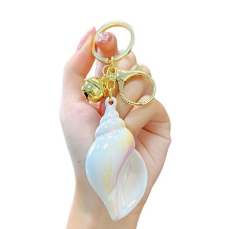 Sööt värviline simpukka avaimenperä