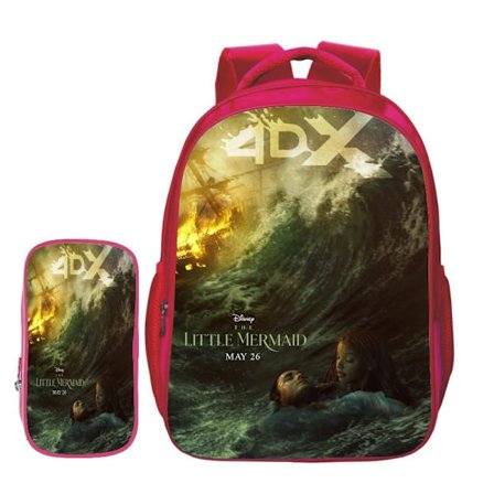 Den Lille Havfrue Skoletaske Piger Børn Skoletaske Disney Prinsesse