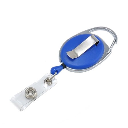 Lanyard - Utdragbar korthållare - Passerkort Blå