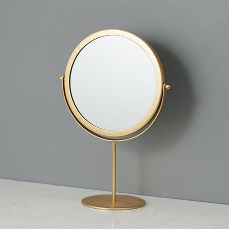 Bordspejl på fod - Guld