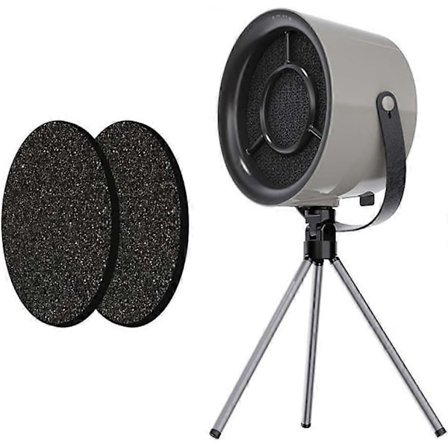 Bærbar Emhætte til Køkken, 3-Hastigheds Mini Emhætte med Kulfilter til Lejligheder, Kollegier, Campingvogne (Grå)