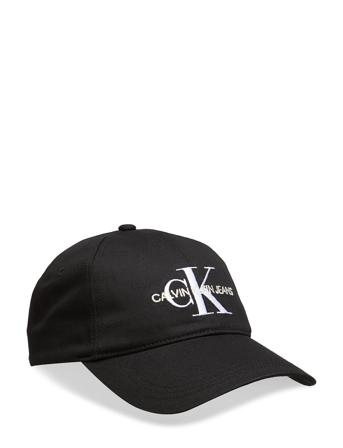 Monogram Cap Embro Accessories Headwear Caps Svart Calvin Klein
