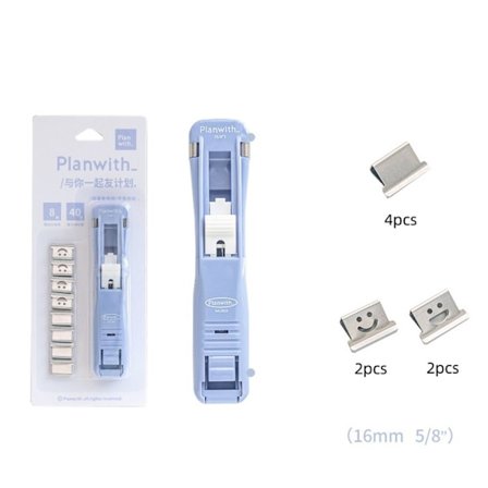 Skub papirclips skubbesæt BLÅT SÆT BLÅT SÆT