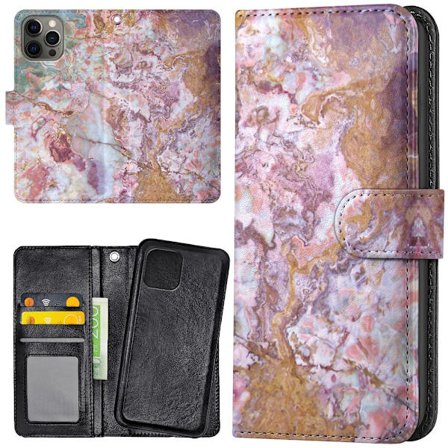iPhone 14 Pro - Plånboksfodral/Skal Marmor