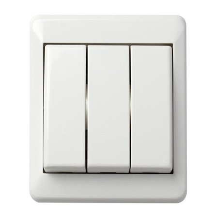 Elko 5523 Strømbryter 3 x 1 pol, hurtigkobling, Strømbrytere & vegguttak