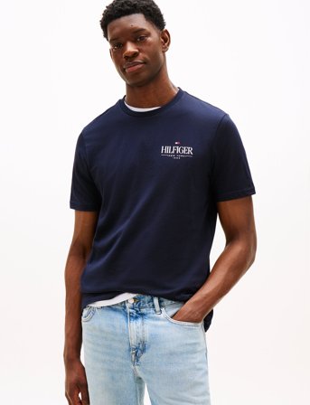 Tommy Hilfiger Hilfiger Stack Tee - Navy - S