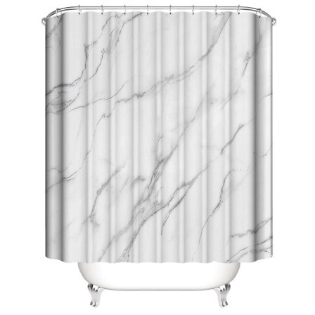 ##/3D-tryckt duschdraperi - 165*180cm marmorering##/