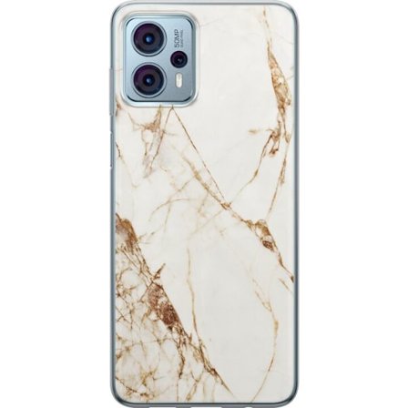 Yhteensopiva Puhelinkuori Motorola Moto G23 Valkoinen marmori