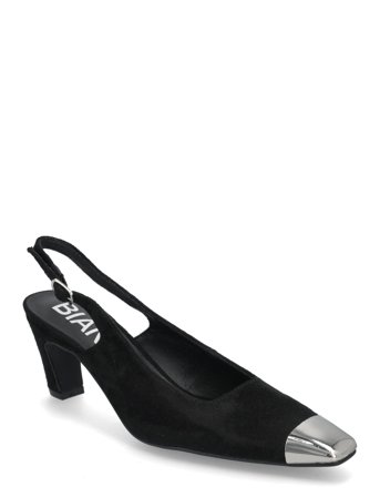 Bianco Biaclara Slingback Faux Suede - Black - 38