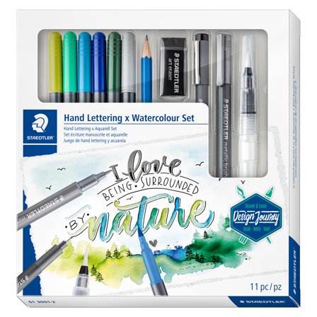 Staedtler Vesiväri- ja kalligrafiatarvikepakkaus 11-setti