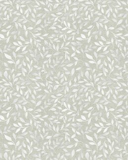 Gardinenstoff als Meterware Little Leaf mit Blattmuster, 140 cm breit Hellgrün - Redlunds