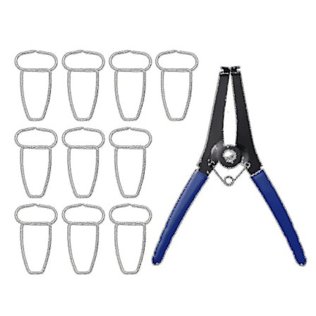 Fjederklemme Tang Med 10 Gehrungsklemmer Træbearbejdningsværktøj Gehrungstang Og Klemmer Til Rammer Lister Trækomposit Gehrungshjørner Bedste Gave 