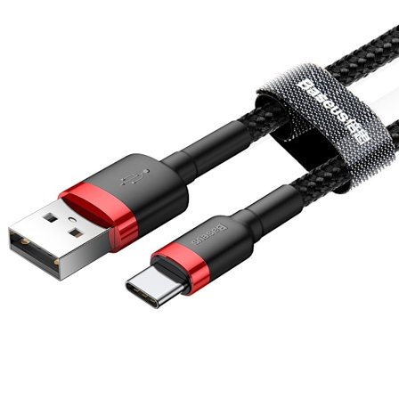 2 m Baseus cabel usb-c|svart-röd